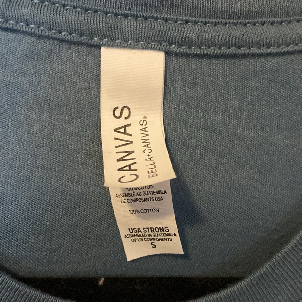 NWOT Custom Bella Canvas football tee sz S - Picture 2 of 3